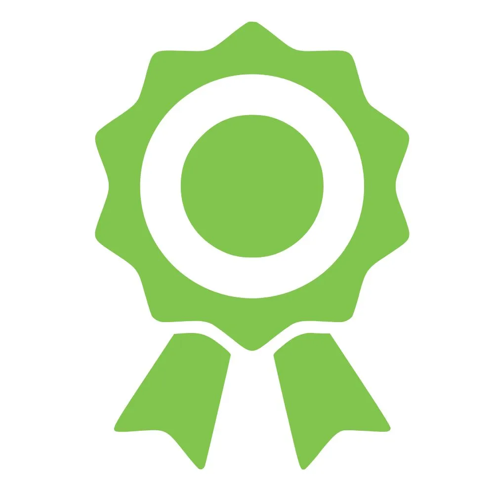 Icon of a green badge