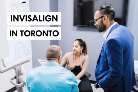 Invisalign dentist talking to a patient during consultation
