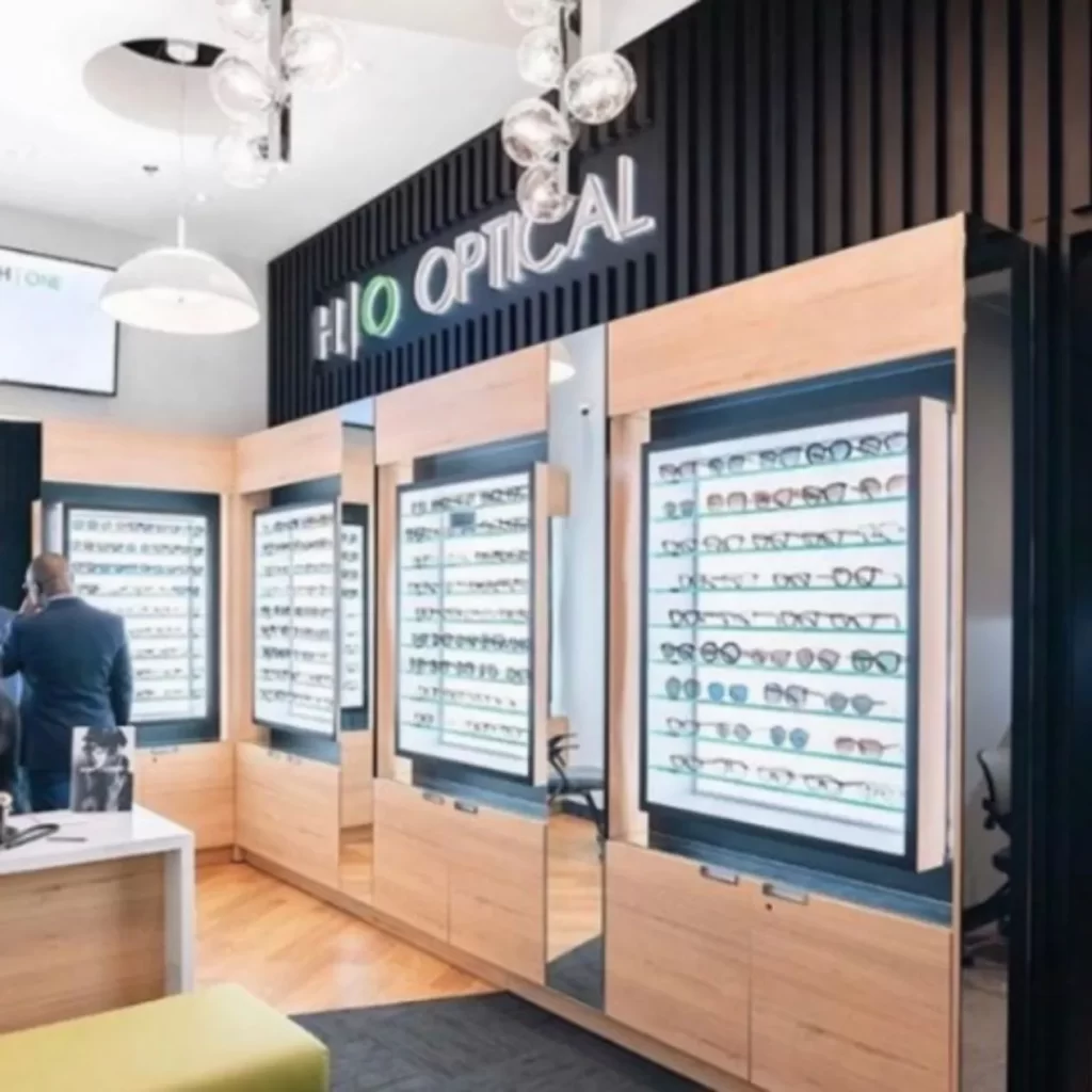 optical showroom at healthone in downtown toronto