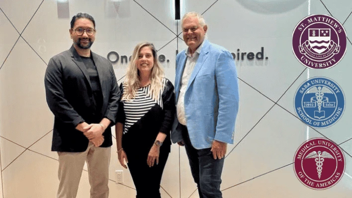 Gus and healthone practitioners pose to celebrate partnership