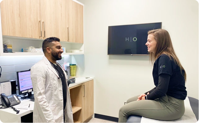 doctor creating personal treatment plans for patient