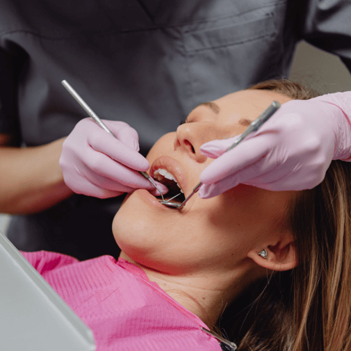 patient being treated at dentist who speclizes in treating various types of chipped tooth
